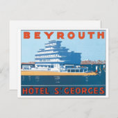 Beyrouth, Hotel St. Georges Briefkaart (Voorkant / Achterkant)