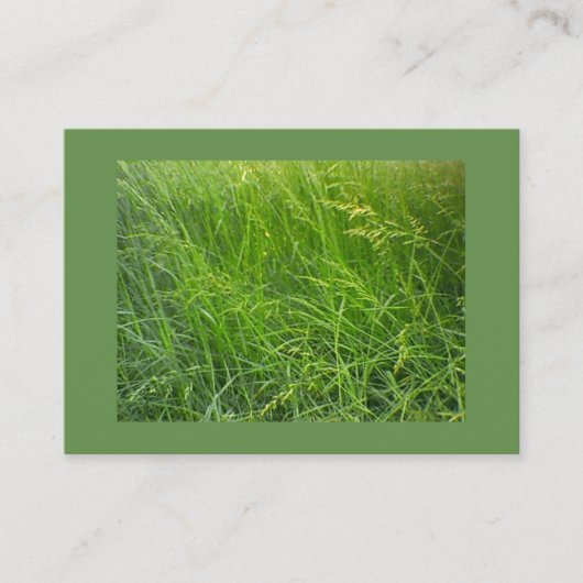Bezaaien van Zwenkgras Landschapsarchitectuur Visitekaartje (Voorkant)