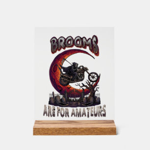 Bezem Amateurs Grim Reaper Motorfiets Halloween R Acryl Bord