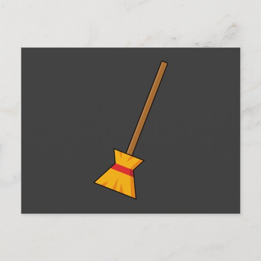 bezem feestdagenkaart (Voorkant)