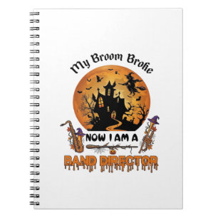 Bezem Gebroken Band Directeur Halloween Spokenhuis Notitieboek