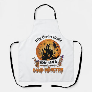 Bezem Gebroken Band Directeur Halloween Spokenhuis Schort