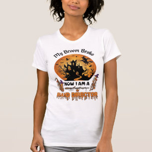 Bezem Gebroken Band Directeur Halloween Spokenhuis T-shirt