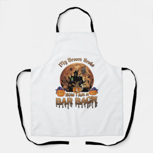 Bezem Gebroken Bar Rug Halloween Spokenhuis Heks Schort