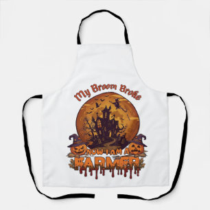 Bezem Gebroken Boer Halloween Heks Spookhuis P Schort