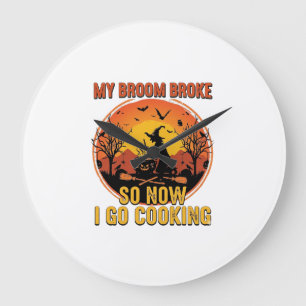 Bezem Gebroken Dus Nu Ga Koken Halloween_1 Grote Klok