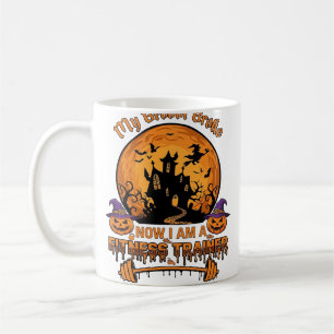 Bezem Gebroken Halloween Fitness Trainer Hekserij Koffiemok