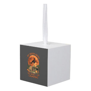 Bezem Gebroken Halloween Heks Kampeer Tent Kampvuu Kubus Ornament