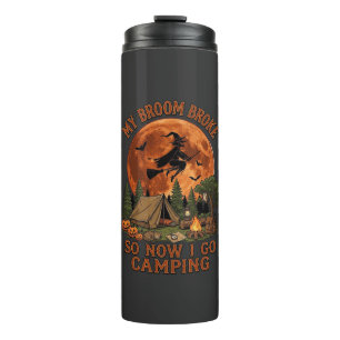 Bezem Gebroken Halloween Heks Kampeer Tent Kampvuu Thermosbeker