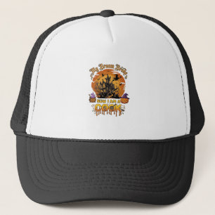 Bezem Gebroken Kok Halloween Spokenhuis Ketel  Trucker Pet