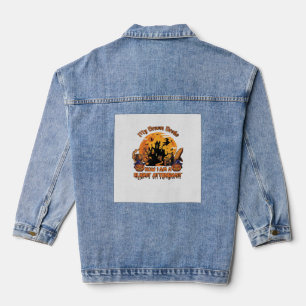 Bezem Gebroken Nu Ben Ik Stewardess Halloween_1 Denim Jacket