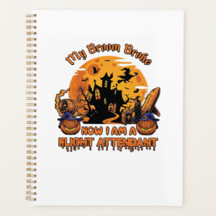 Bezem Gebroken Nu Ben Ik Stewardess Halloween_1 Planner