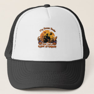 Bezem Gebroken Nu Ben Ik Stewardess Halloween_1 Trucker Pet