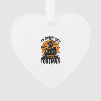 Bezem Gebroken Opzichter Heks Bemanning Halloween  Ornament