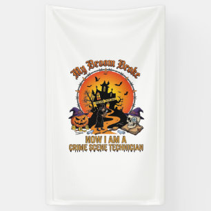 Bezem Gebroken Plaats Delict Technicus Halloween H Spandoek