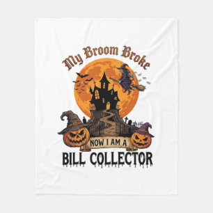 Bezem Gebroken Rekening Collector Halloween Spoken Fleece Deken