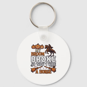 Bezem Gebroken Rij Paard Pompoen Cowboy Vleermuize Sleutelhanger