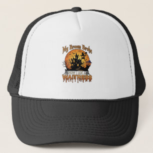 Bezem Gebroken Serveerster Halloween Heks Spookhui Trucker Pet