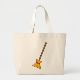 bezem grote tote bag