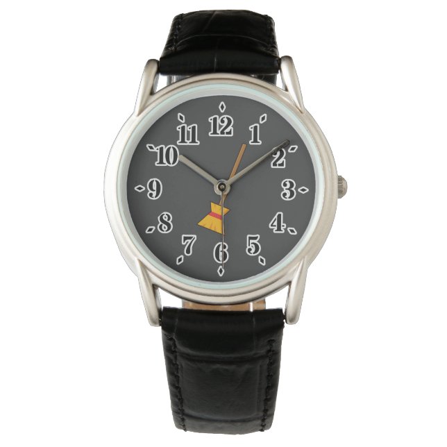 bezem horloge (Voorkant)