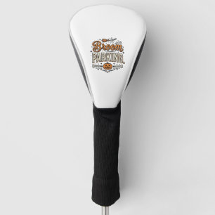 Bezem parkeren Halloween Vintage Heks Vector Ontwe Golfheadcover