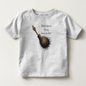 Bezem voor heksen kinder shirts (Voorkant)