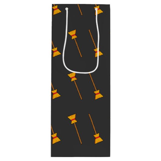 bezem wijn cadeautas (Voorkant)