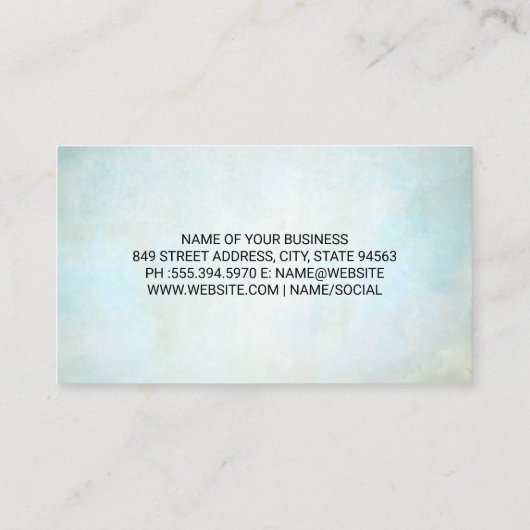 bezemememmer | Reinigingsgereedschap Visitekaartje (Achterkant)