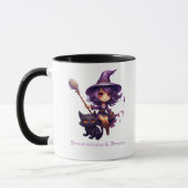 bezemstelen en brouwt heks Halloween Mok (Links)