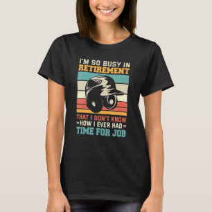 Bezet in Pensioen U2013 Baseball Pensioen T-shirt