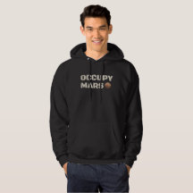 Bezet Mars Ruimteverkenning Sci-Fi Heren Hoodie