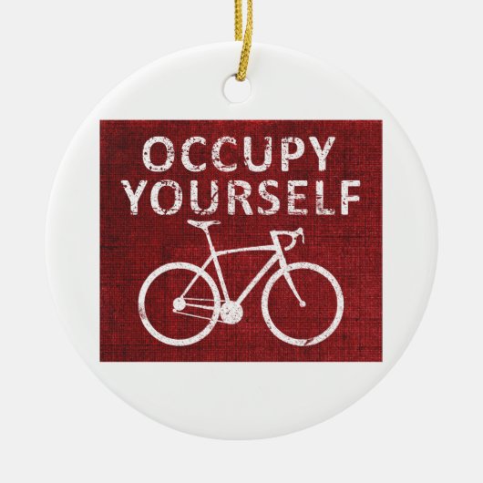 Bezet uzelf keramisch ornament (Voorkant)