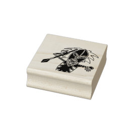 bezeten krijger demon pop 	rubberstempel