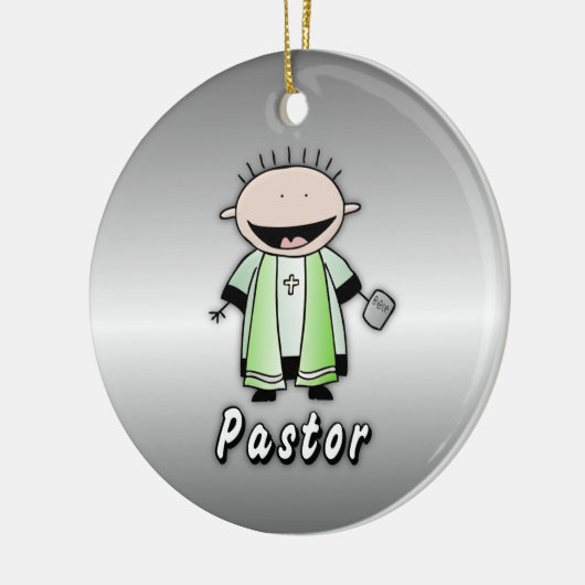 Bezettingspredikant Religieuze Clergy Persoonlijk Keramisch Ornament (Links)