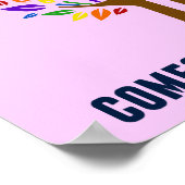 Bezettingstherapie  roze OT-Kantoor Poster (Hoek)