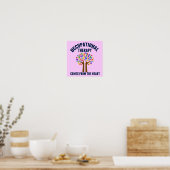 Bezettingstherapie  roze OT-Kantoor Poster (Keuken)