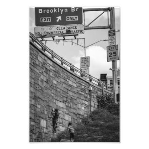Bezienswaardigheden: Brooklyn Bridge Foto Afdruk