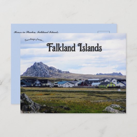Bezienswaardigheden in Stanley Falkland Islands Briefkaart (Voorkant / Achterkant)