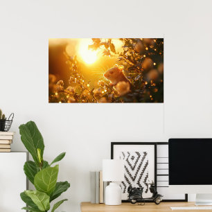 Bezienswaardigheden in Surrey Hedge Sunrise Poster