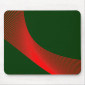 Bézier Curves - Rood op donkergroen 003300 Muismat (Voorkant)