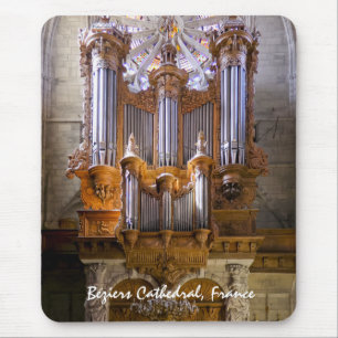 Béziers cathedraal organ mousepad - verticaal muismat