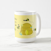 Bezig als bijen koffiemok (Voorkant rechts)