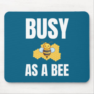 Bezig als een Bee alternatief ontwerp Muismat