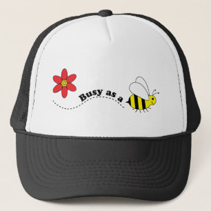 Bezig als een Cartoon voor beengelukkige bijen en  Trucker Pet