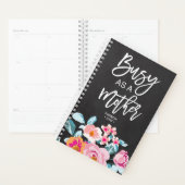 Bezig als Moeder Motivatie Bericht Floral Chalk Planner (Display)