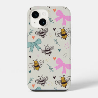 Bezig Bijen en Boog Phone Hoes iPhone 14 Hoesje