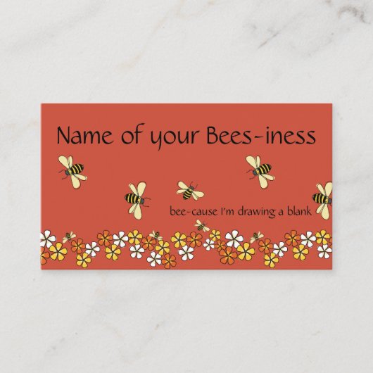 Bezig, helder, handig design visitekaartje (Voorkant)