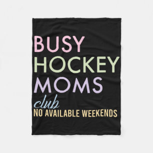 Bezig Hockey Moeders Club Geen Beschikbare Weekend Fleece Deken