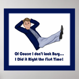 Bezig Man - Ingang van de Kantoor Poster