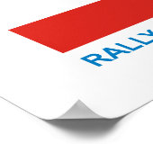 Bezig meerderheidsposter poster (Hoek)